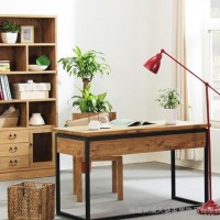 简约现代办公桌 老松木书桌写字桌办公桌子 新西兰老松木桌子定制