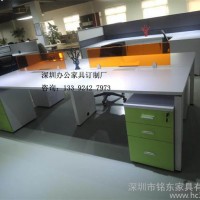 连体办公屏风卡位深圳价格，1.2米职员办公桌款式