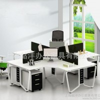 【岵沣家具】办公家具办公桌屏风职员工作桌椅组合简约现代6人位