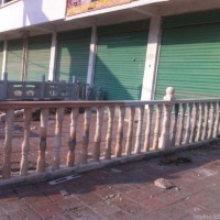 阳台大理石护栏栏板 雕刻晚霞红围栏出售